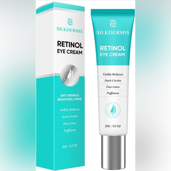 SILKDERMIS Retinol Eye Cream, Eye Cream for Dark Circles and Puffiness - Picture 1 of 4